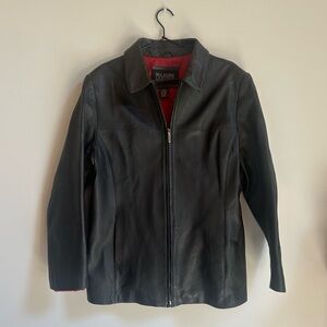 Vintage Wilsons Leather Pelle Studio Black Genuine Leather Jacket
